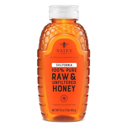 Nate's California 100% Pure Raw & Unfiltered Honey 16 oz Deal