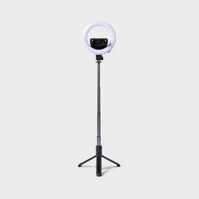 Open Box heyday Tripod Selfie Stick with LED Ring Light (Black) Deal