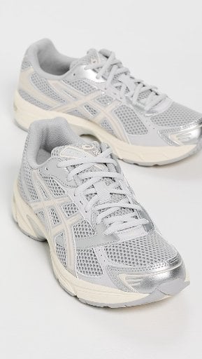 Asics Women's Gel-1130 Sneakers (Cloud Grey/Oatmeal)