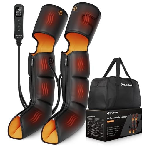 QUINEAR 3-in-1 Foot Calf & Thigh Leg Massager with Heat and Compression Therapy Deal
