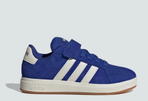 Adidas Kids' Grand Court 00s Shoes (Semi Lucid Blue/Off White/Gum)