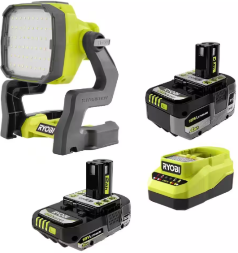 RYOBI ONE+ 18V Lithium Starter Kit with 2.0Ah and 4.0Ah Batteries