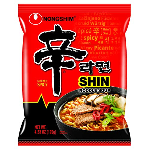 Nongshim Kimchi Gourmet Instant Spicy Ramen Noodles 16-Pack