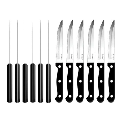 Faderic 8-Piece Serrated Steak Knife Set