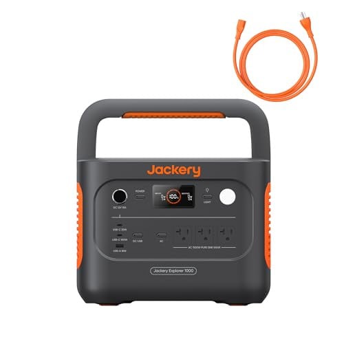 Jackery Explorer 1000 v2 Portable Power Station 1070Wh/1500W LiFePO₄