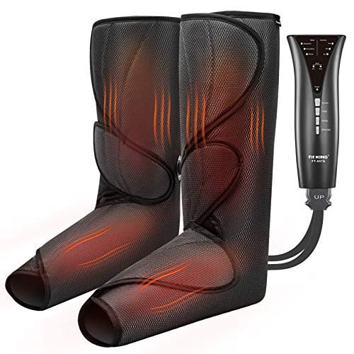 FIT KING Air Compression Leg & Foot Massager w/ Heat