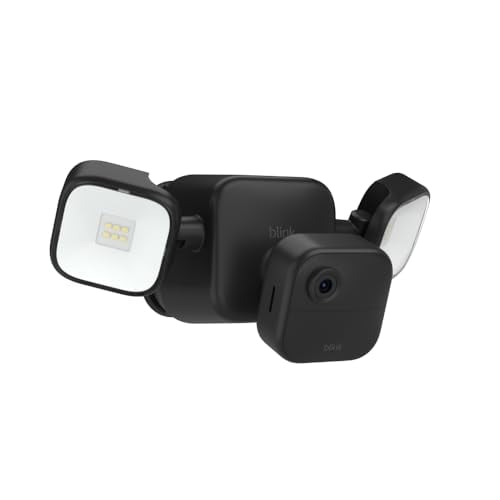 Blink Outdoor 4 Floodlight Camera, 700 Lumens, Wireless with Sync Module Core