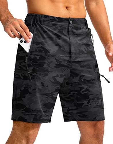 Pudolla Men's Hiking Cargo Shorts with Pockets Deal