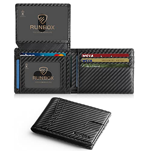 RUNBOX Slim Wallet for Men with RFID