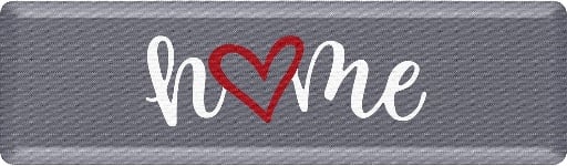 HappyTrends Kitchen Mat 17.3"x 60", Grey