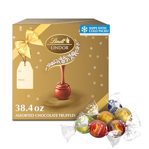 Lindt LINDOR Assorted Chocolate Truffles (90 Count) Deal