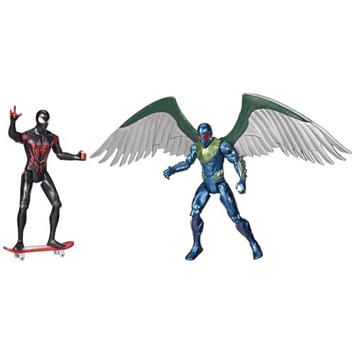 Spider-Man Epic Hero Series Miles Morales vs Marvel’s Vulture 4-Inch Action Figure Set