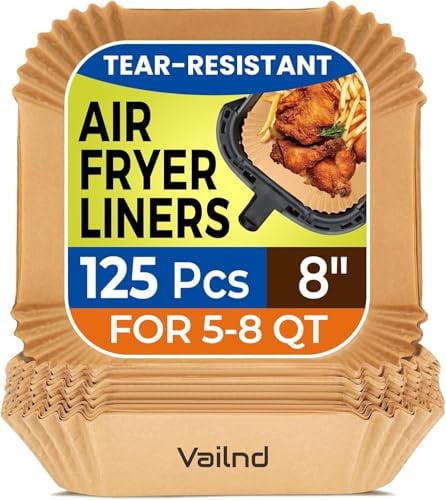 125-Count Parchment Paper Air Fryer Liners