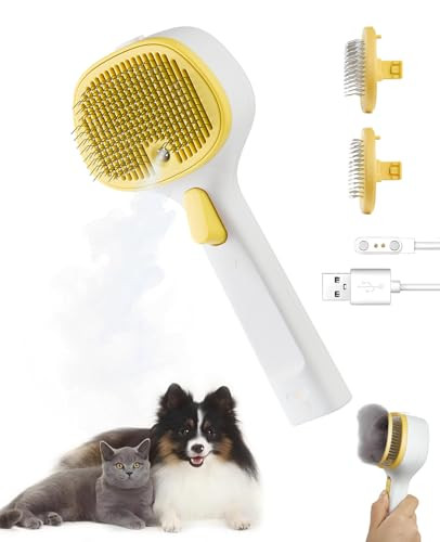 Pet Steam Brush for Dogs & Cats
