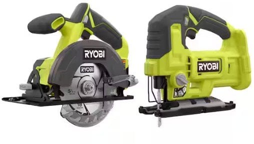 RYOBI ONE+ 18V 5-1/2 in. Circular Saw and Jig Saw (Tools Only) Deal