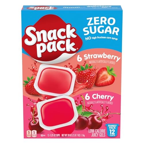 12-Count Snack Pack Zero Sugar Strawberry & Cherry Juicy Gels Deal