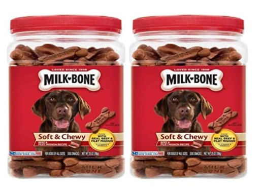 Milk-Bone Soft & Chewy Dog Treats Beef 6-Pack