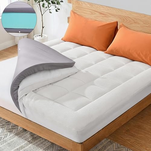 NEXHOME PRO 3" Dual-Layer Cooling Gel Memory Foam Mattress Topper with Bamboo Pillow Top (King) Deal