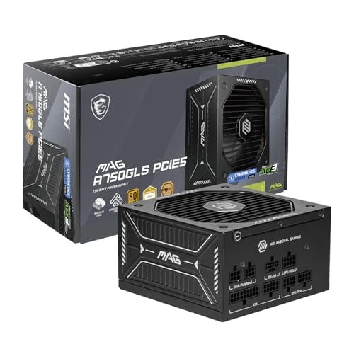 MSI MAG A750GLS 750W Fully Modular ATX 3.1 Gaming Power Supply Deal