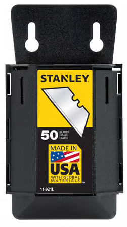Stanley Steel Heavy Duty Blade Dispenser with Blades 50 pc
