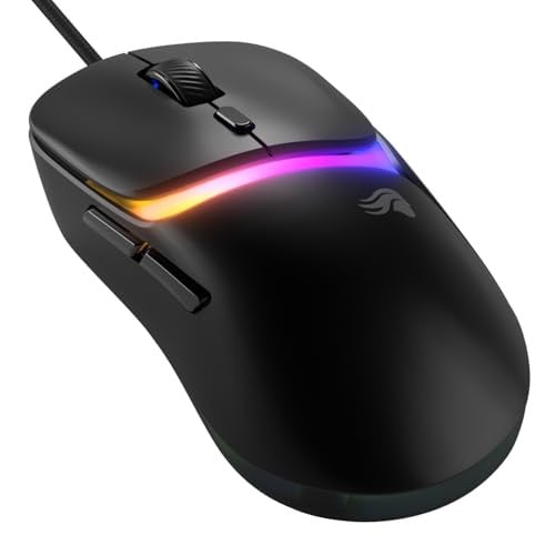 GLORIOUS Model D3 Wired Gaming Mouse, 57g, 30K DPI BAMF Sensor, 130M Click Switches, Black