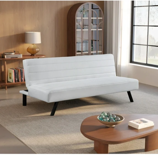 Serta Danbury Modern Twin Futon (Ivory) Deal