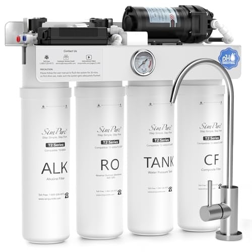 SimPure T2-600T/T2-600A Reverse Osmosis Water Filter System (Alkaline)