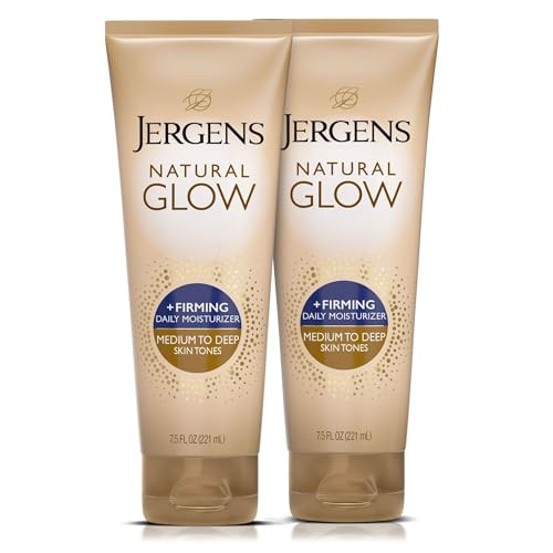 Jergens Natural Glow +Firming Self Tanner Body Lotion 2-Pack 7.5-Oz