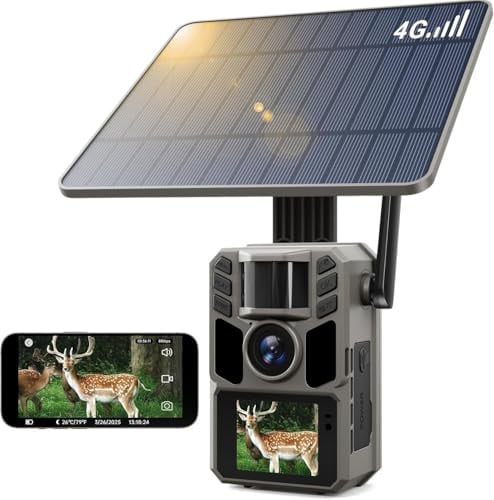 Trail Camera Cellular Solar 4G LTE with 7500mAh Battery Deal