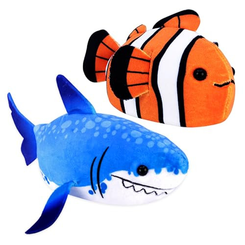 Aquarium Blue Shark and Clown Fish