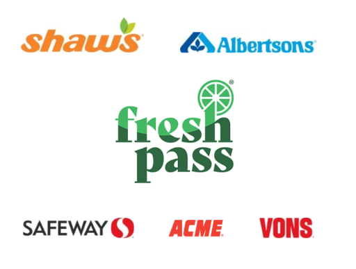 Albertson's, Safeway, Vons, Acme, Shaw's Fresh Pass 1-Year Membership