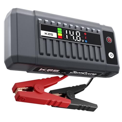 JOMGAND K25 3750A 12V Portable Jump Starter for 9.0L Gas & 7.0L Diesel Deal
