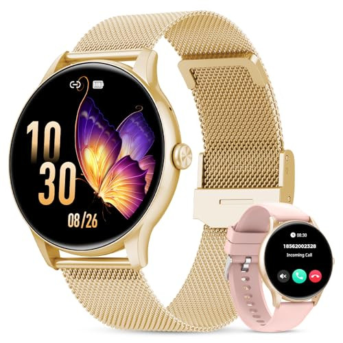 Smart Watches for Women, 1.39" HD Health Fitness Tracker with Bluetooth Calling