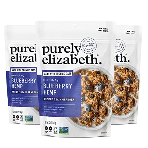 Purely Elizabeth Blueberry Gluten-Free Organic Grain Granola 3-Pack 12-Oz