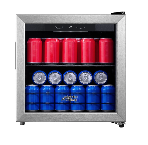 Arctic King 48-Can Stainless Steel Beverage Fridge Cooler
