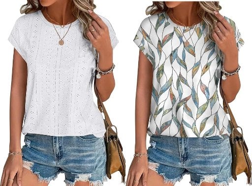 Cap Sleeve Tops for Women Deal