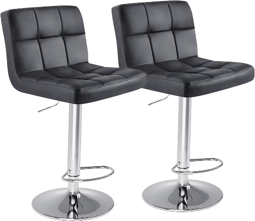 edx Bar Stools Set of 2 with PU Leather Deal