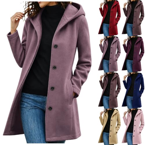 Hooded Trench Pea Coats Deal
