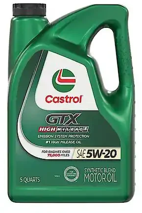 Castrol GTX High Mileage Synthetic Blend 5 Quart