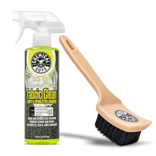 16-Oz Chemical Guys Upholstery Cleaner + Induro 7 Heavy Duty Nifty Interior Brush
