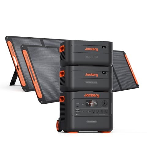 Jackery Explorer 2000 Plus Portable Power Station & 2x Extra Battery, 2x 200W Solar Panel, 6128Wh LiFePO4 Deal