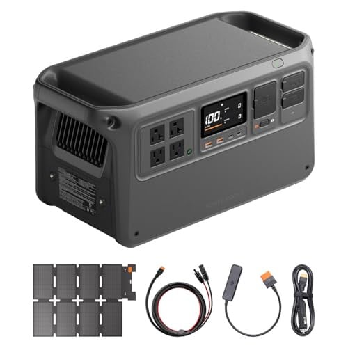 DJI Power 1000 V2 Portable Power Station with IBCPOWER 100W Foldable Solar Panel, 1024Wh LFP Battery, 2600W Output Deal