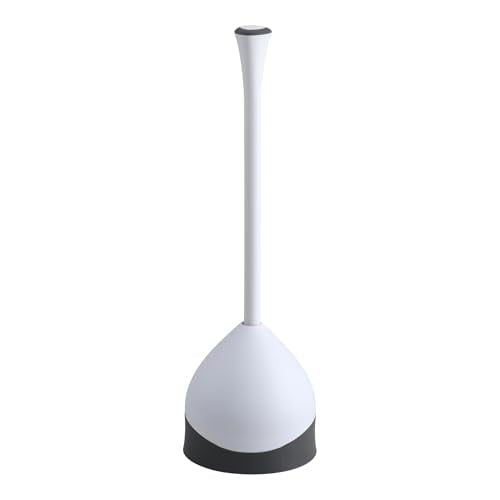 Clorox Toilet Plunger with Hideaway Holder Caddy 2-Pack