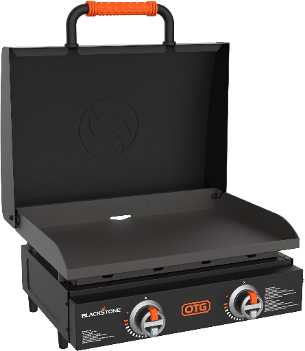Blackstone OTG 2-Burner 22" Propane Omnivore Tabletop Griddle with Hood