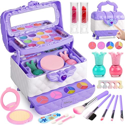 Real Kids Washable Cosmetic Makeup Box Set- 40 Pcs