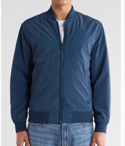  Men's Bomber Jacket (Blue) Deal