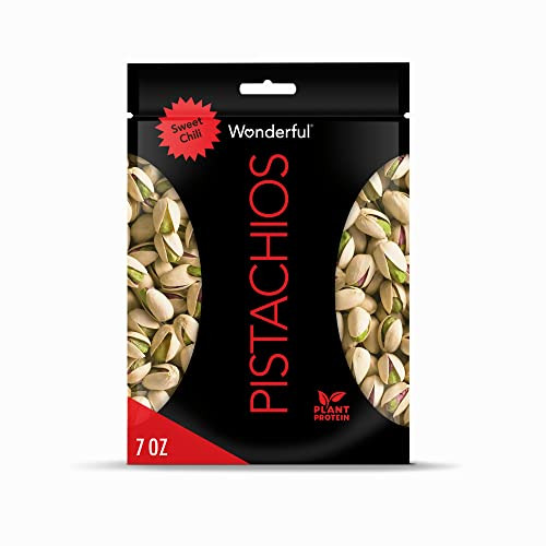 Wonderful Pistachios In Shell Sweet Chili Flavored Nuts 7 Ounce Resealable Bag