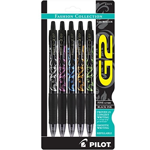 Pilot G2 Black Ink 0.7 5-Pack Gel Pens Deal