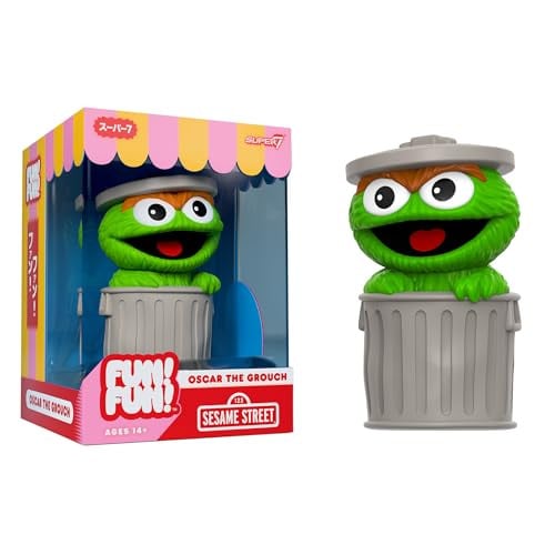 5" Super7 Fun! Fun! Sesame Street Oscar The Grouch Figure
