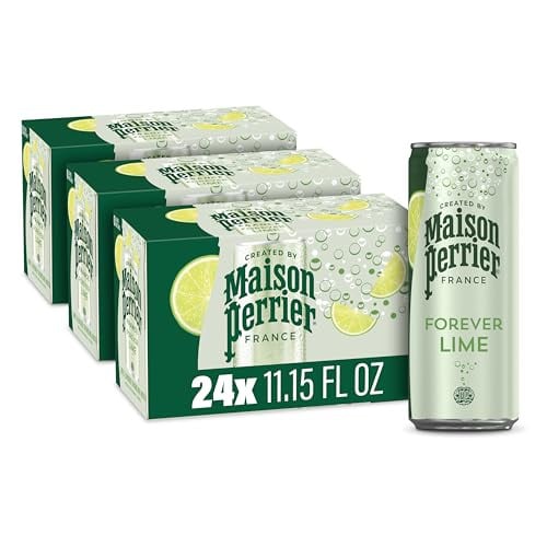Maison Perrier Forever Lime Flavored Sparkling Water 11.15 Fl Oz Cans, 8 Count, 3 Pack Deal